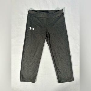 Under armour girls leggings activewear casual grey size Large